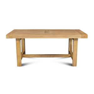 Table de ferme campagnarde bois chêne massif L180 chêne cla…