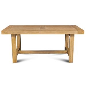 Table de ferme en  chêne clair massif   2 allonges L180/280