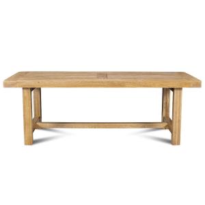 Table de ferme en chêne clair massif   2 allonges L220/320