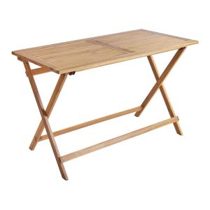 Table de jardin 4 personnes en acacia bois clair