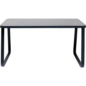 Table de jardin 4 personnes noire L143