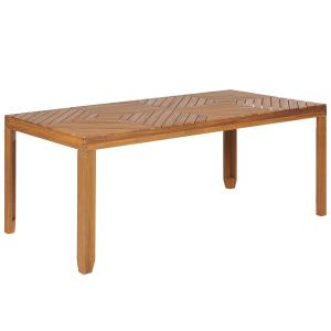 Table de jardin 6 personnes en acacia bois clair