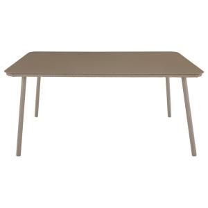 Table de jardin 6 personnes en aluminium et verre, coloris…