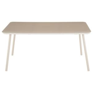 Table de jardin 6 personnes en aluminium et verre trempé, b…