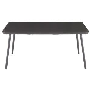 Table de jardin 6 personnes en aluminium et verre trempé, g…