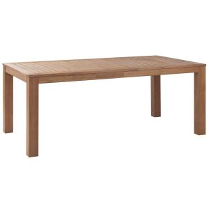 Table de jardin 6 personnes en bois d'eucalyptus bois clair