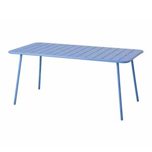 Table de jardin 6 places 160cm bleu
