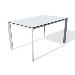 Table de jardin 6 places en aluminium laqué et peinture Epo…