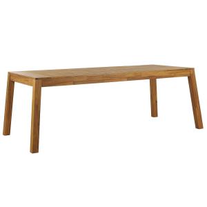 Table de jardin 8 personnes en acacia bois clair