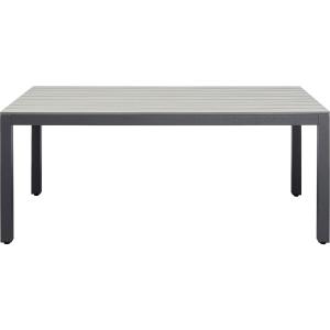 Table de jardin 8 personnes en polybois et aluminium gris L…