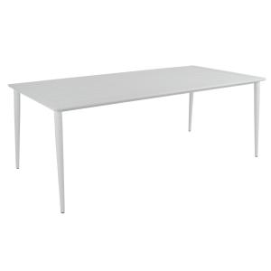 Table de jardin 8 places en aluminium blanc L200cm