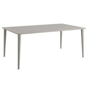 Table de jardin 8 places en aluminium gris sable L200cm