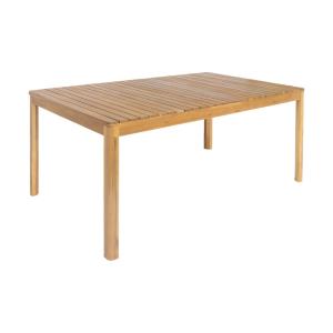 Table de jardin acacia naturel avec coins arrondis, 8 places
