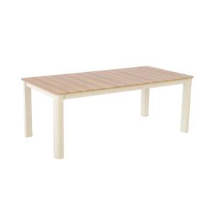 Table de jardin aluminium 8 places beige