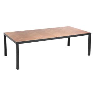 Table de jardin aluminium et céramique effet bois 10 places…