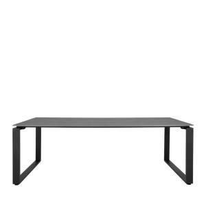 Table de jardin avec pieds en aluminium 220x100 cm gris  et…