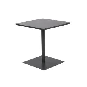 Table de jardin bistrot carré acier 70 cm anthracite