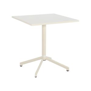 Table de jardin bistrot carrée pliante acier 70 cm beige