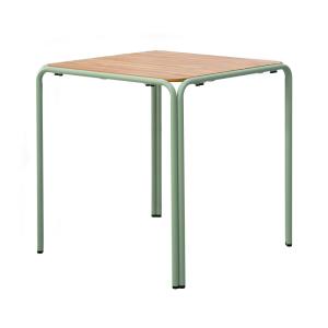 Table de jardin bistrot en métal et polywood 70 cm vert sau…