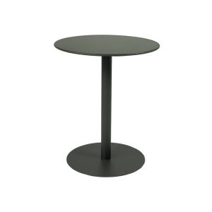 Table de jardin bistrot ronde acier 2 places kaki