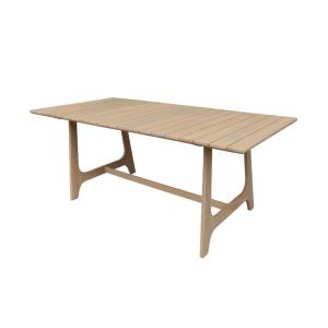 Table de jardin bois d'acacia naturel 8 places