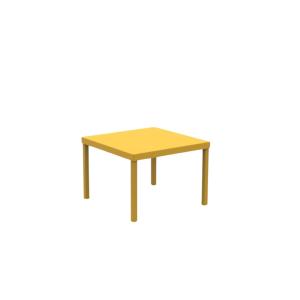 Table de jardin carrée en métal doré, 40x40 cm, hauteur 38,…