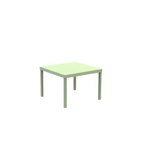Table de jardin carrée en métal vert, 40x40 cm, hauteur 38,…