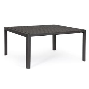 Table de jardin carrée extensible en métal L97/149 6/8 pers…