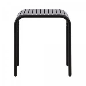 Table de jardin en aliminium 70x70cm noir