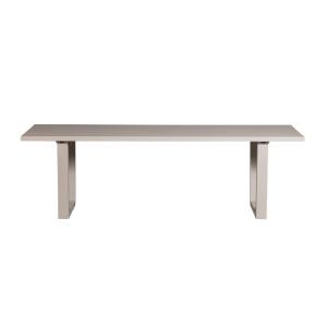 Table de jardin en aluminium 6 personnes sable
