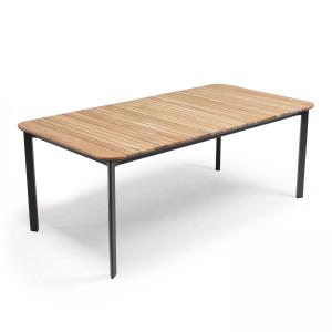 Table de jardin en aluminium et teck