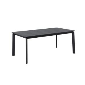Table de jardin en aluminium gris 180 cm