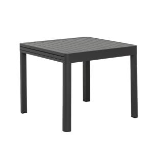 Table de jardin en aluminium gris foncé 90 cm