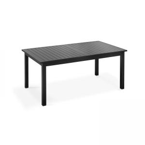 Table de jardin en aluminium noir extensible