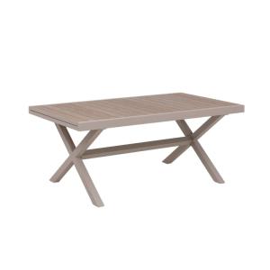 Table de jardin en aluminium taupe 180 cm