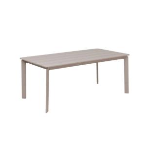 Table de jardin en aluminium taupe 99 cm