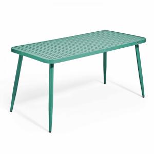 Table de jardin en aluminium vert olive