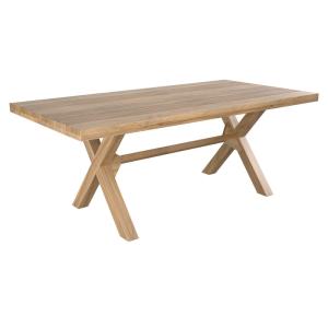 Table de jardin en bois de teck massif 8 personnes