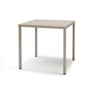 Table de jardin en métal taupe