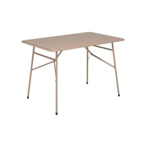 Table de jardin en metal taupe 4 personnes