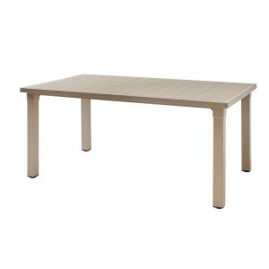 Table de jardin en plastique taupe