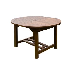 Table de jardin en teck 120/170x100x75cm