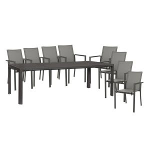 Table de jardin extensible 180/240 et 8 chaises empilables…