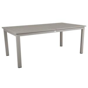 Table de jardin extensible 6/14 places en aluminium gris sa…