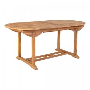 Table de jardin extensible 8 personnes en bois de teck