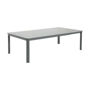 Table de jardin extensible aluminium 12 places anthracite