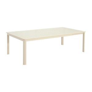 Table de jardin extensible aluminium 12 places beige