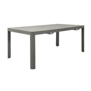 Table de jardin extensible aluminium 6-10 places kaki