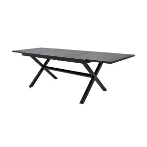 Table de jardin extensible aluminium 8 places anthracite