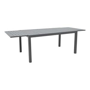 table de jardin extensible aluminium gris foncé 160-240x100…